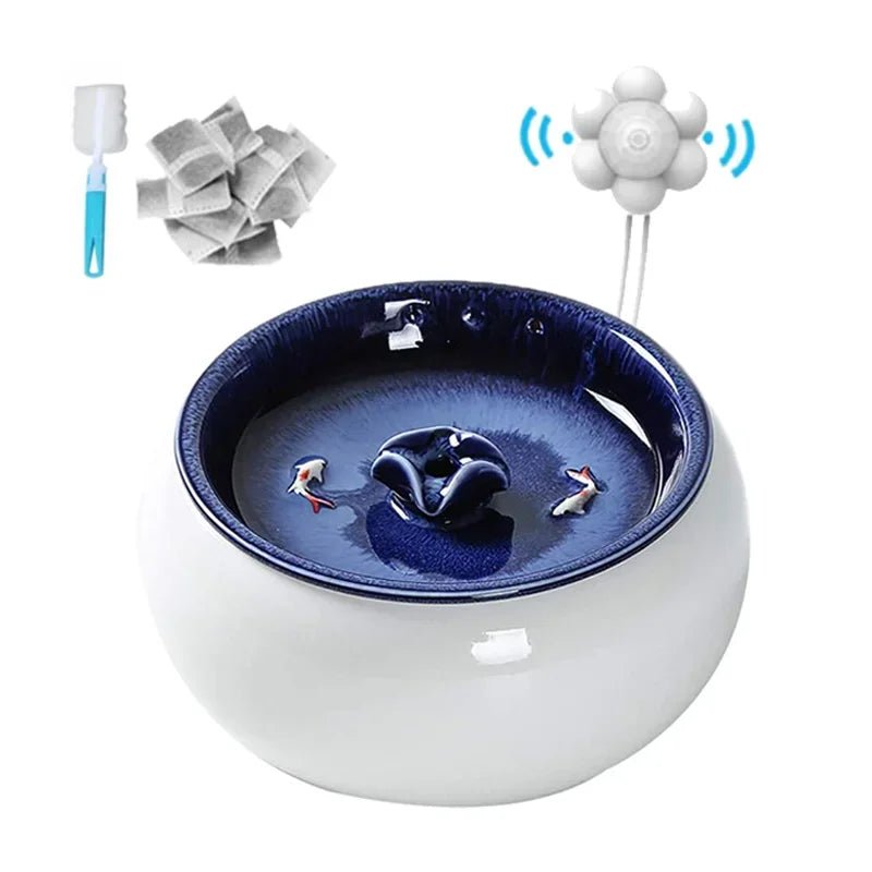 Ceramic pet drinking fountain best sale