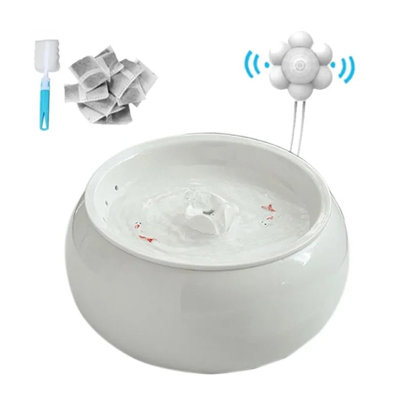 1.5L Electric Ceramic Drinking Fountain - The Cat Mom Shop