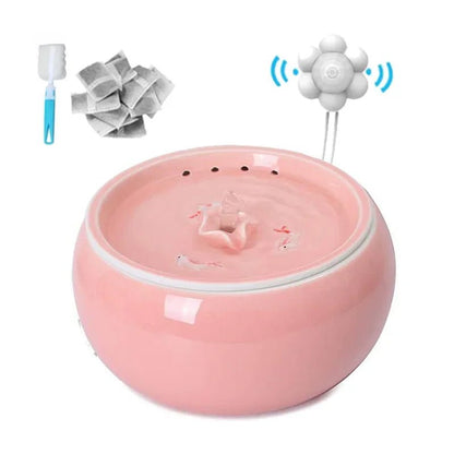 1.5L Electric Ceramic Drinking Fountain - The Cat Mom Shop