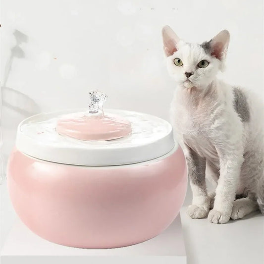 1.8L Ceramic Water Fountain - The Cat Mom Shop