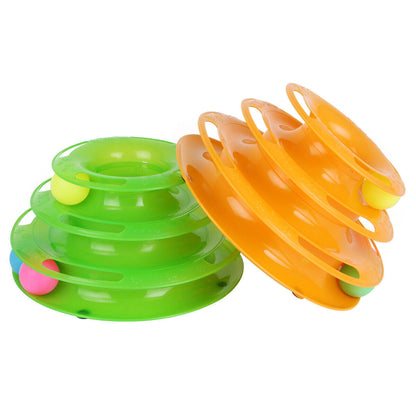 Tri-Level Cat Ball Toy