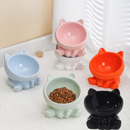 Ceramic Cat Face Bowl