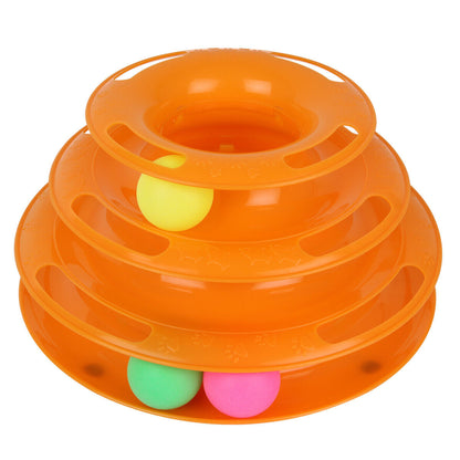 Tri-Level Cat Ball Toy