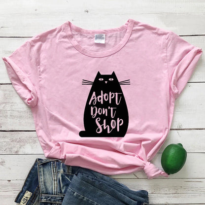 Adopt Don't Shop 100% Cotton T-shirt