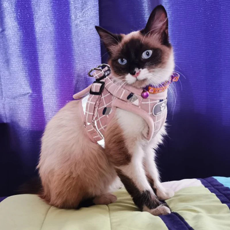 Plaid Cat Harness