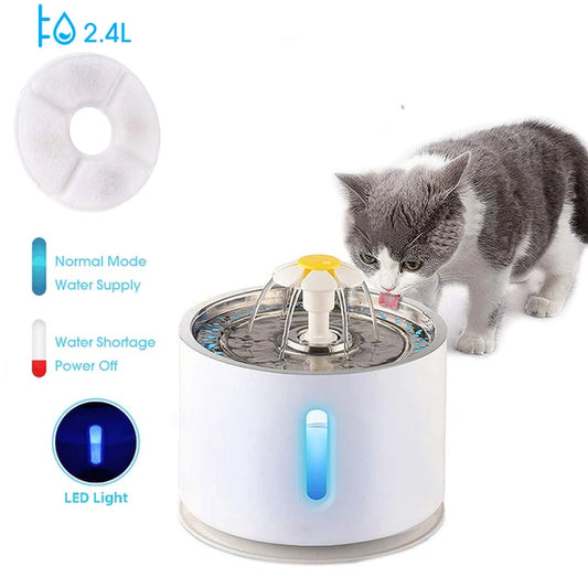 2.4L Stainless Steel Automatic Water Fountain