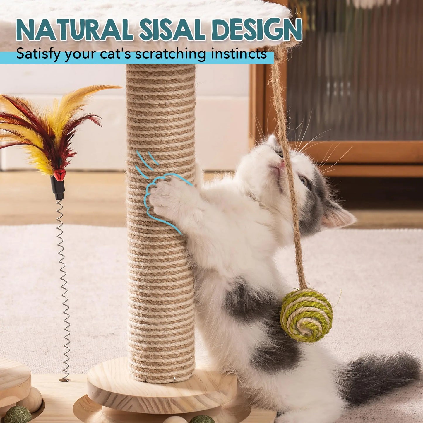 Small Two-Layer Cat Scratching Post