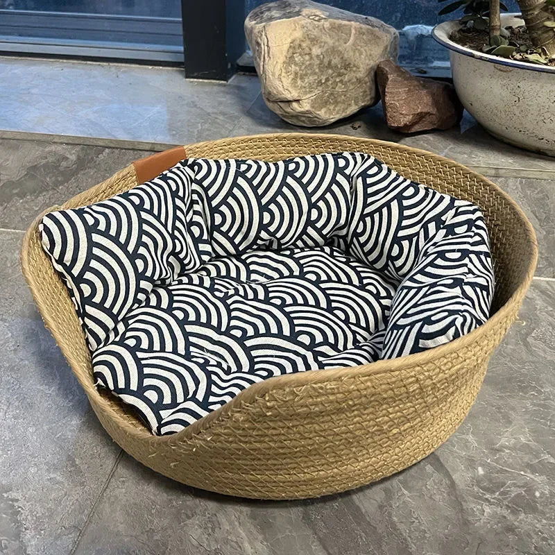Bamboo Cat Sofa With Removable Cushion