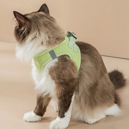 Reflective Cat Harness Leash Set