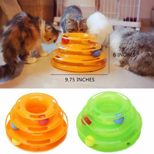 Tri-Level Cat Ball Toy