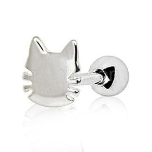 316L Stainless Steel Cat Cartilage Earring-0