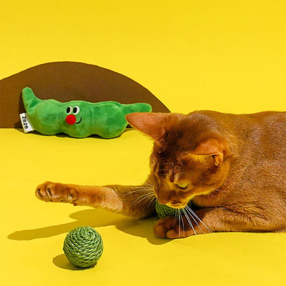 "Pea's-in-a-Pod" Cat Toy