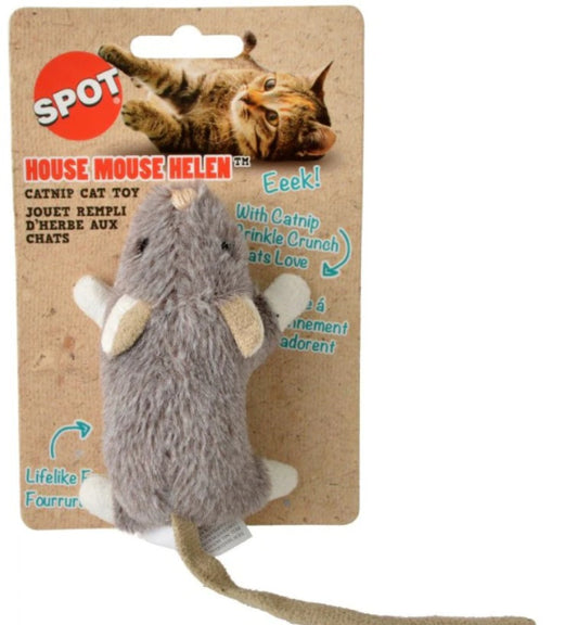 Spot House Mouse Helen Catnip Toy Assorted Colors-0