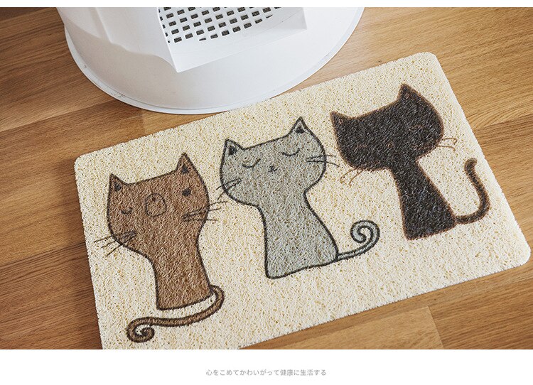 Waterproof PVC Pet Dog Cat Litter Mat Breathable Pet Sleeping Pads for Dog Cat Cute Pattern Kitten Feeding Drinking Mat Supplies-11