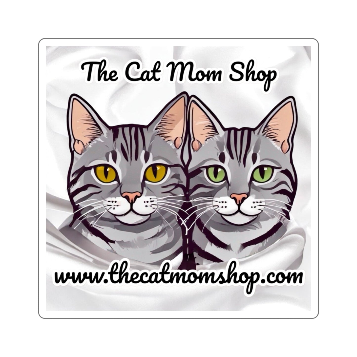 "The Cat Mom Shop" Official Logo Stickers - The Cat Mom Shop