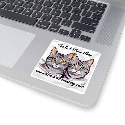 "The Cat Mom Shop" Official Logo Stickers - The Cat Mom Shop