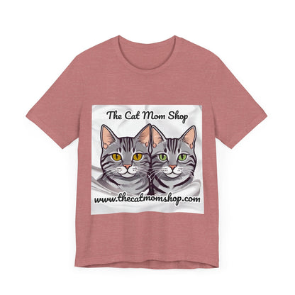 "The Cat Mom Shop" Official Logo Unisex Tee - The Cat Mom Shop