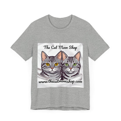 "The Cat Mom Shop" Official Logo Unisex Tee - The Cat Mom Shop