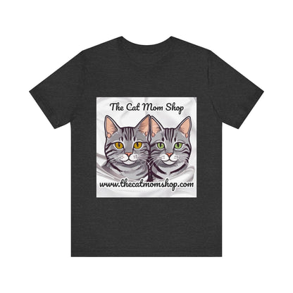 "The Cat Mom Shop" Official Logo Unisex Tee - The Cat Mom Shop