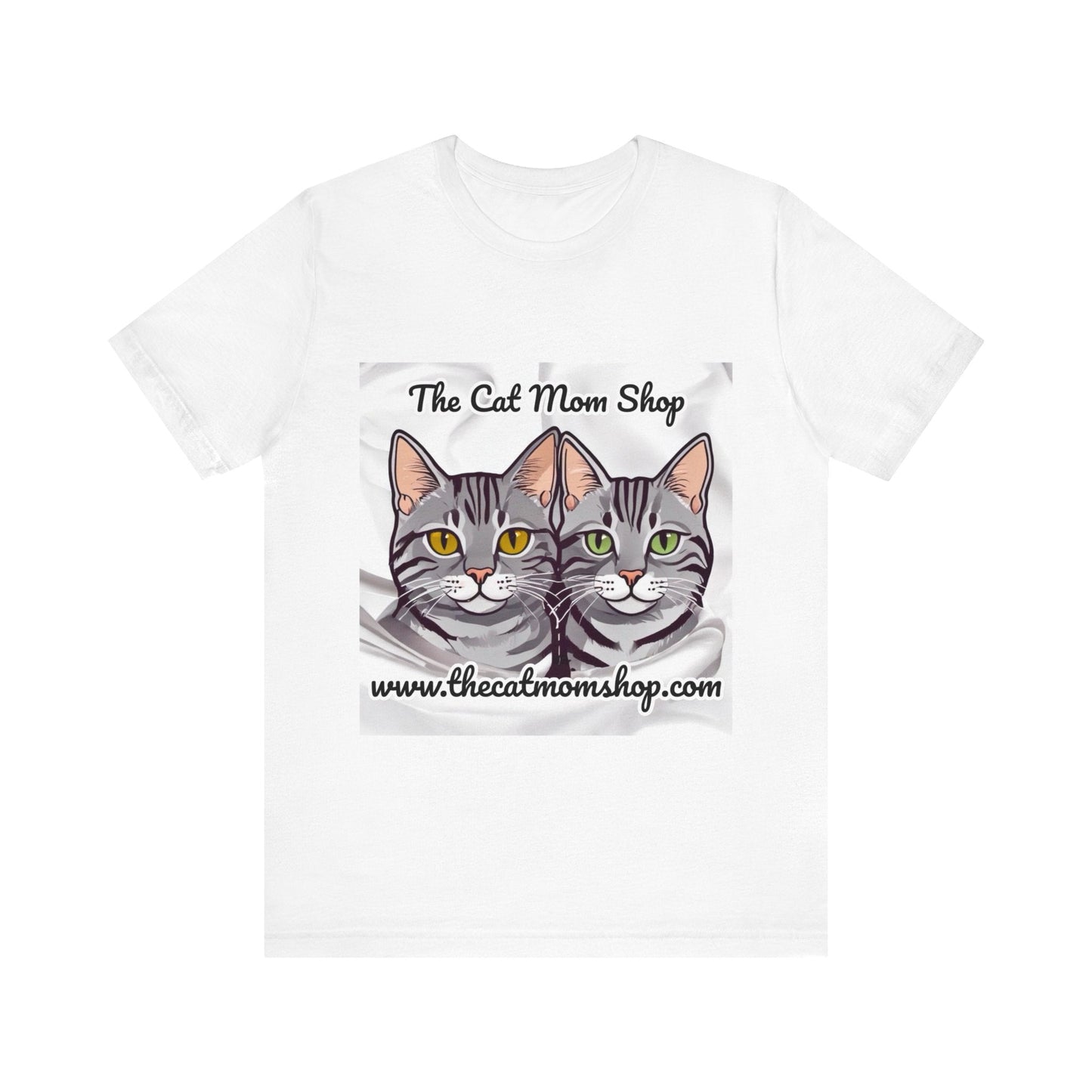 "The Cat Mom Shop" Official Logo Unisex Tee - The Cat Mom Shop