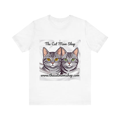 "The Cat Mom Shop" Official Logo Unisex Tee - The Cat Mom Shop