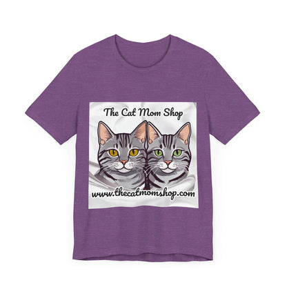 "The Cat Mom Shop" Official Logo Unisex Tee - The Cat Mom Shop