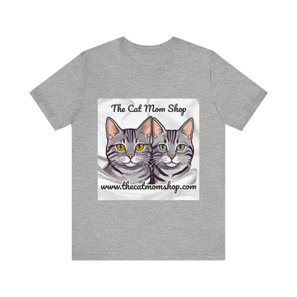 "The Cat Mom Shop" Official Logo Unisex Tee - The Cat Mom Shop