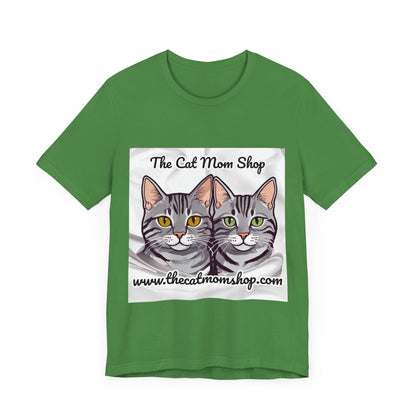 "The Cat Mom Shop" Official Logo Unisex Tee - The Cat Mom Shop