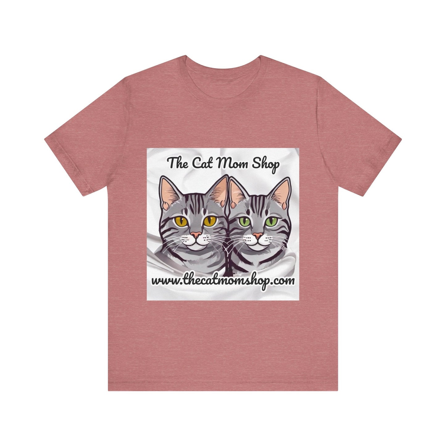 "The Cat Mom Shop" Official Logo Unisex Tee - The Cat Mom Shop